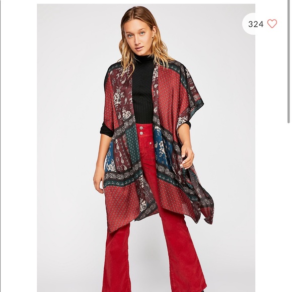 Color Block Kimono - Picture 2 of 5